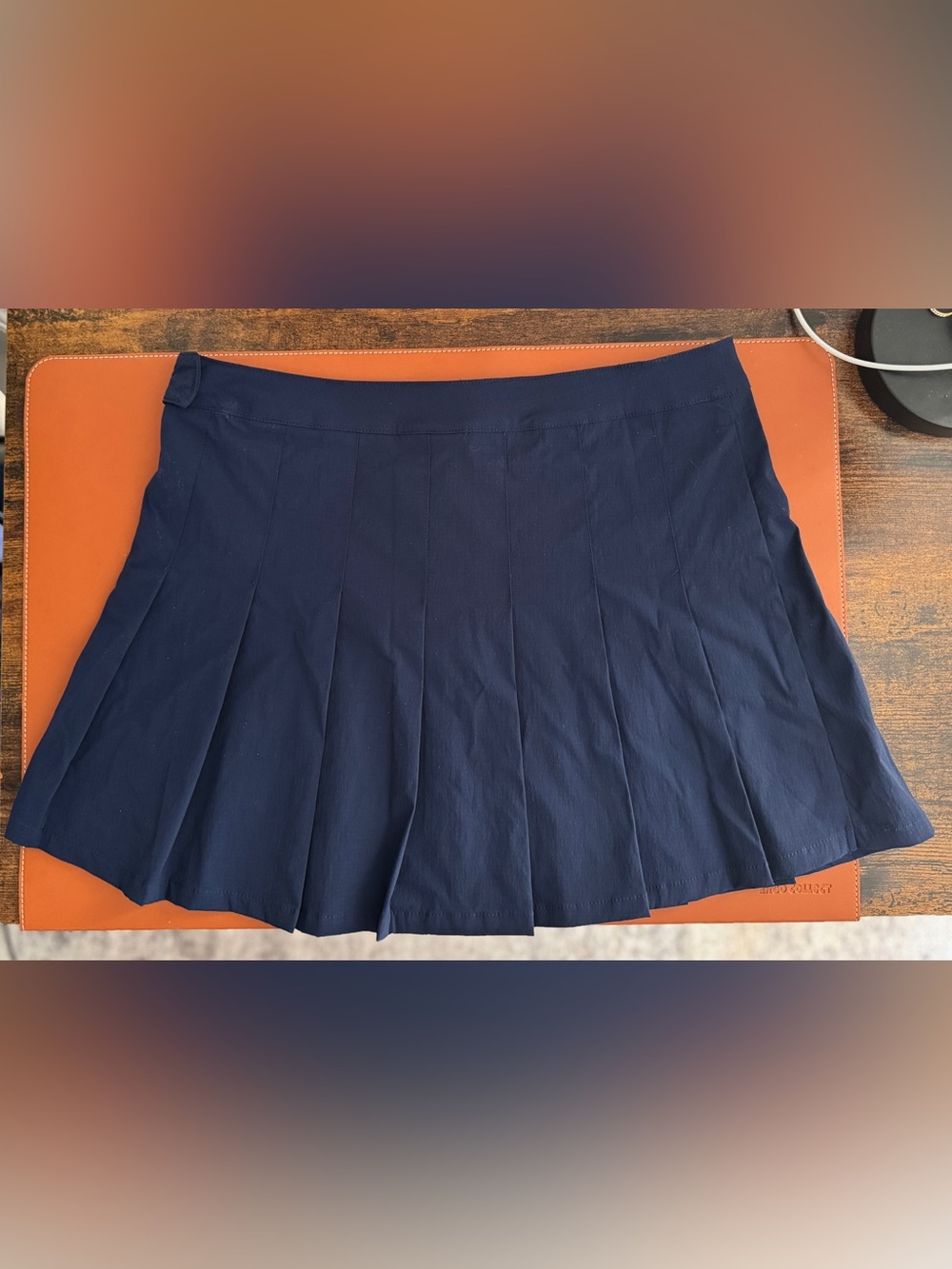 Navy Pleated Sport Skirt US 10 - Picture 4 of 7